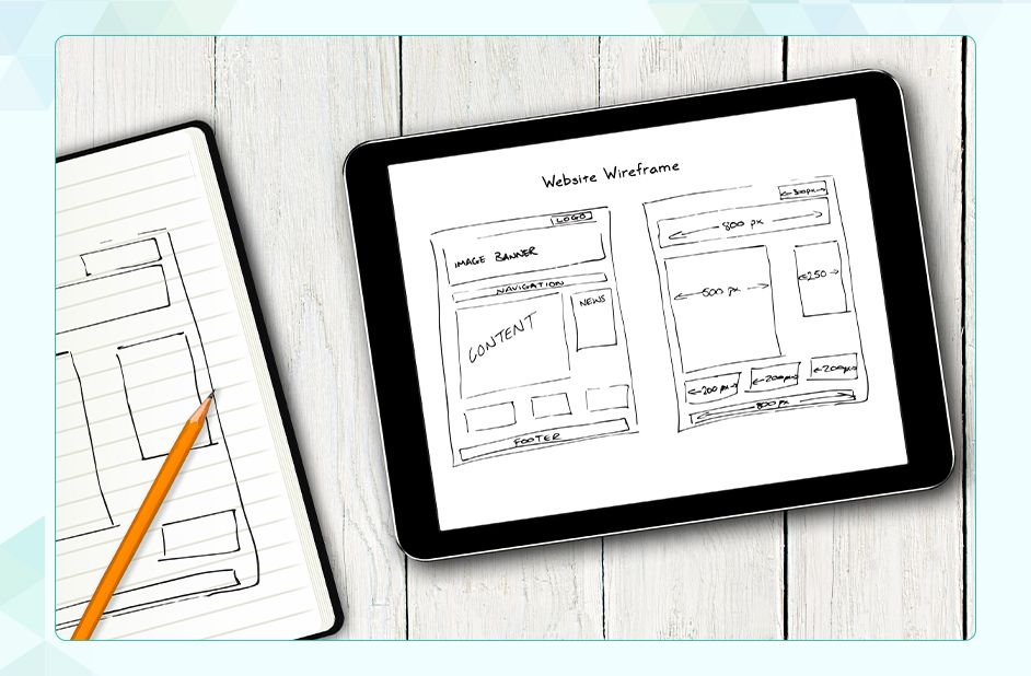 Mobile app wireframe by UI UX Design Company in Delhi